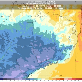 Massa de ar polar mantém o tempo estável e frio em todo o Estado